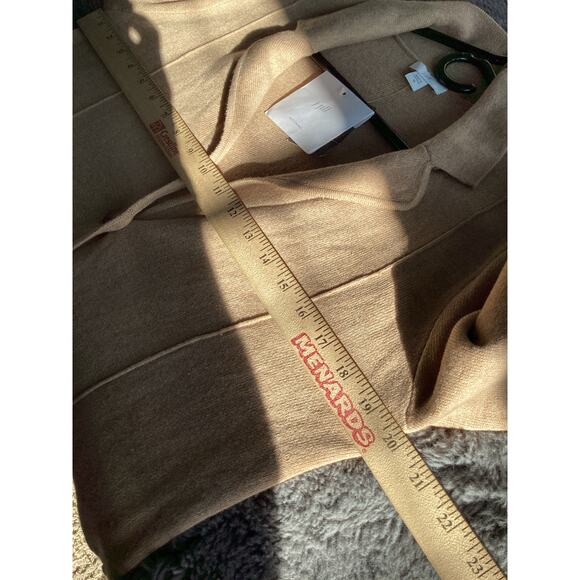 NWT J. Jill Women Caramel Hth Double-Knit Button Front Blazer Jacket Tan Size XS - Picture 10 of 11